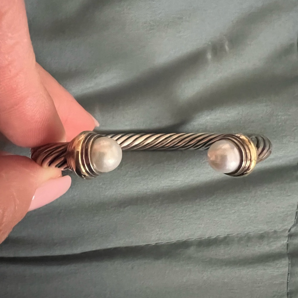 David Yurman large cable bracelet.
